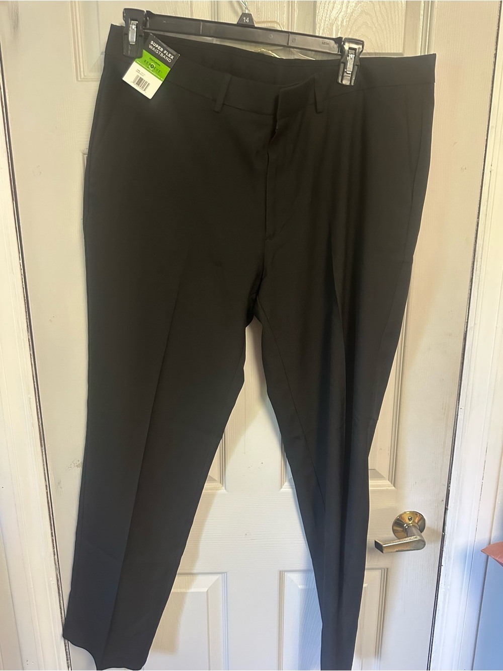 Haggar Black Men's Dress Pants - Slim Straight